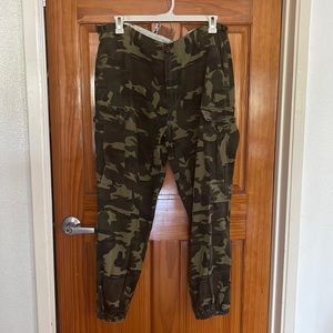 Camo Cargo Jogger Pants